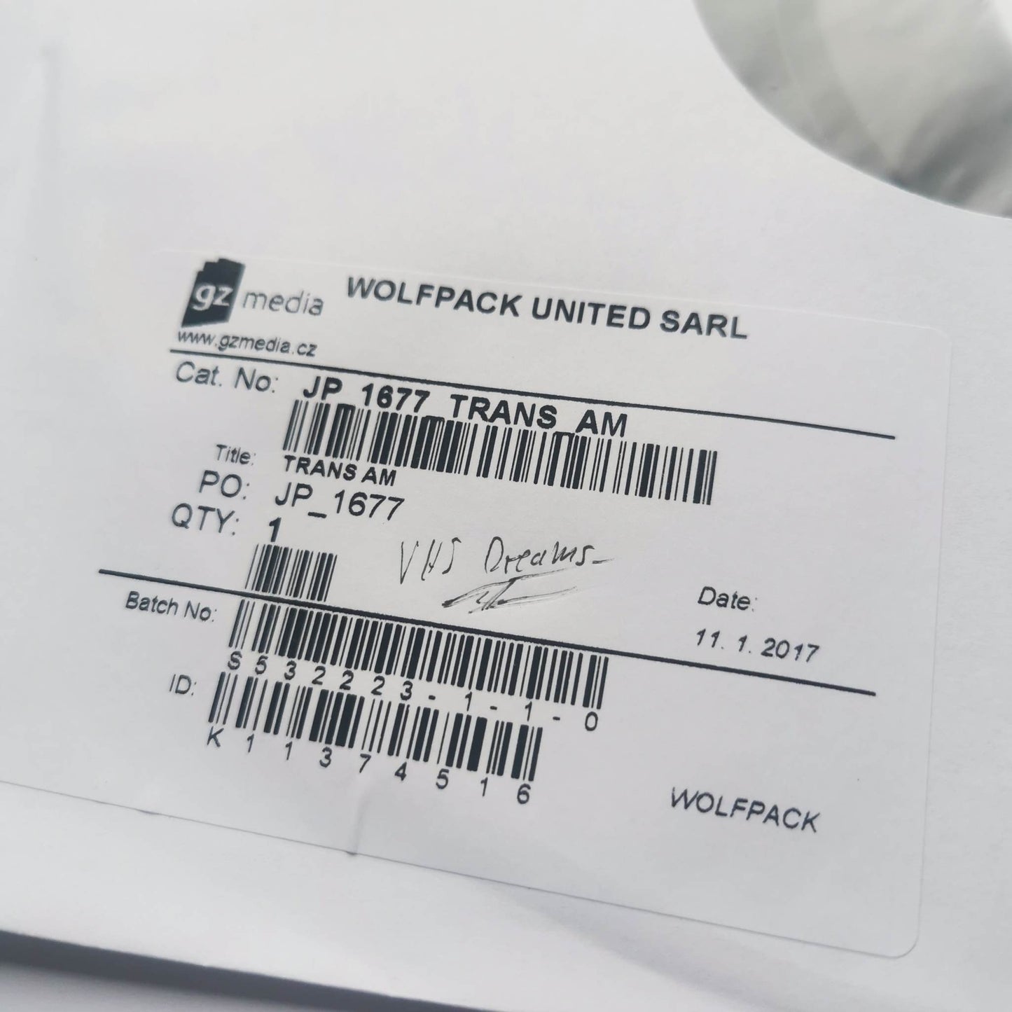 1st Edition "TRANS AM" - Test Press *Signed*